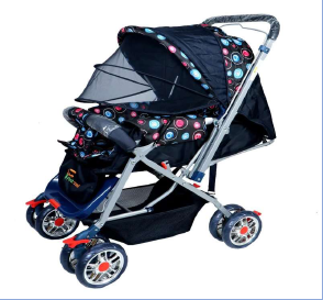 Baby Stroller With Attach Mosquito Net and Soft Cushion Seat